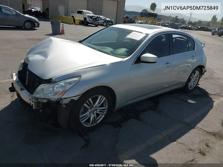 2013 Infiniti G37 Journey VIN: JN1CV6AP5DM725849 Lot: 45584617