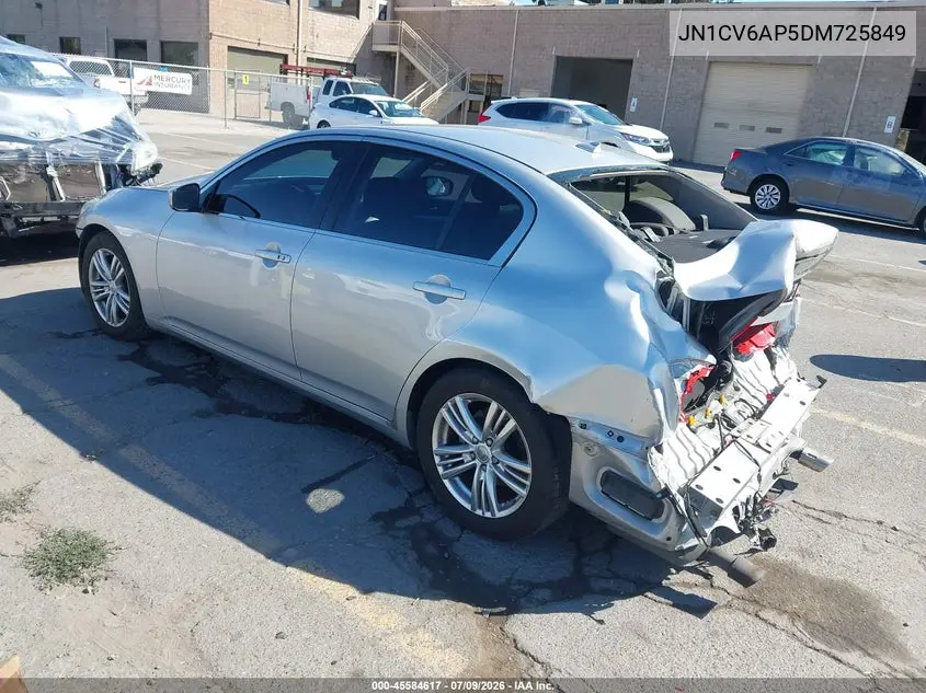 2013 Infiniti G37 Journey VIN: JN1CV6AP5DM725849 Lot: 45584617