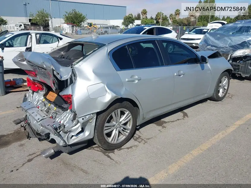 2013 Infiniti G37 Journey VIN: JN1CV6AP5DM725849 Lot: 45584617
