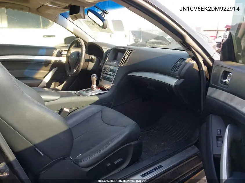 2013 Infiniti G37 Journey VIN: JN1CV6EK2DM922914 Lot: 45590487
