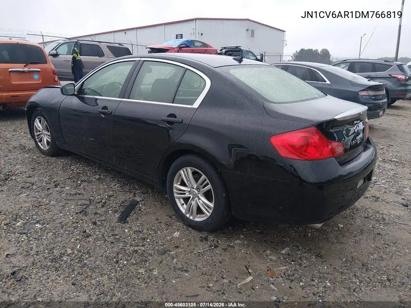 2013 Infiniti G37X VIN: JN1CV6AR1DM766819 Lot: 45603105