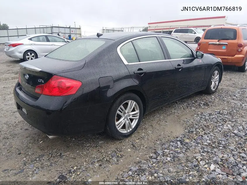 2013 Infiniti G37X VIN: JN1CV6AR1DM766819 Lot: 45603105