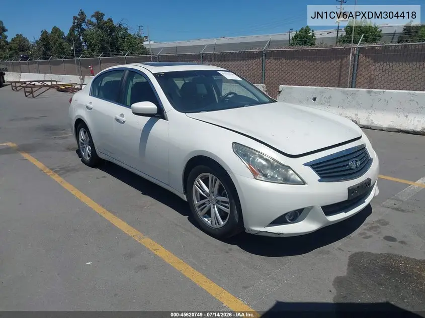 2013 Infiniti G37 Journey VIN: JN1CV6APXDM304418 Lot: 45620749