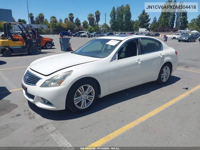 2013 Infiniti G37 Journey VIN: JN1CV6APXDM304418 Lot: 45620749
