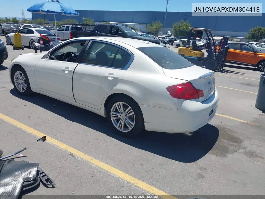 2013 Infiniti G37 Journey VIN: JN1CV6APXDM304418 Lot: 45620749