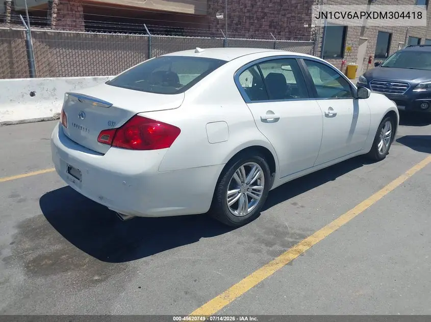 2013 Infiniti G37 Journey VIN: JN1CV6APXDM304418 Lot: 45620749