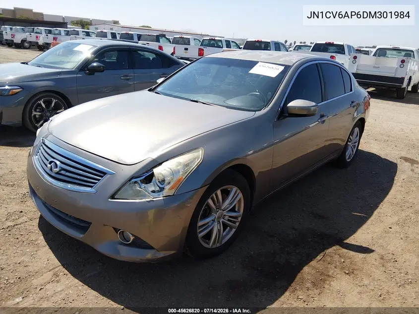 2013 Infiniti G37 Journey VIN: JN1CV6AP6DM301984 Lot: 45626820