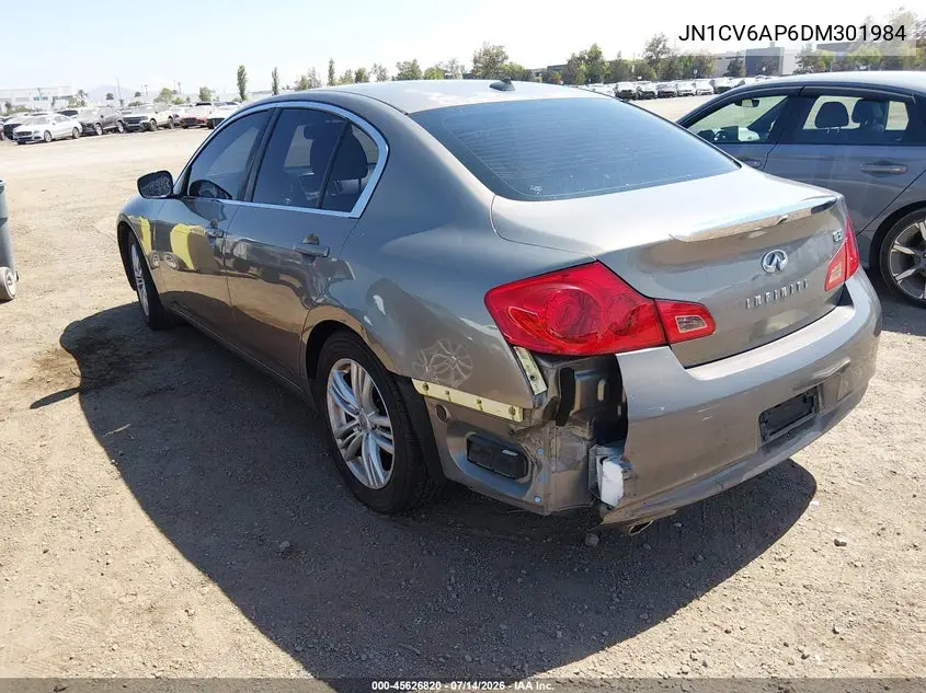 2013 Infiniti G37 Journey VIN: JN1CV6AP6DM301984 Lot: 45626820