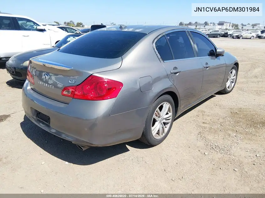 2013 Infiniti G37 Journey VIN: JN1CV6AP6DM301984 Lot: 45626820