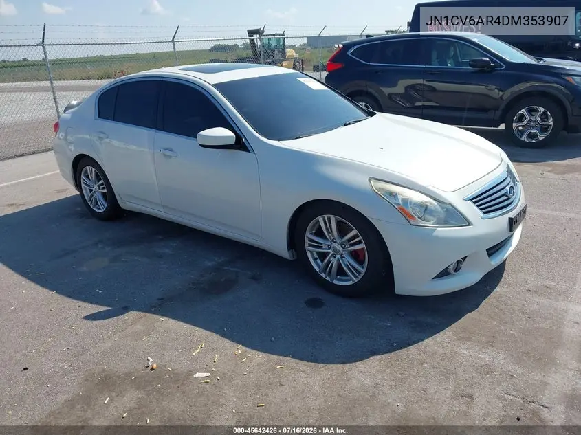 2013 Infiniti G37X VIN: JN1CV6AR4DM353907 Lot: 45642426