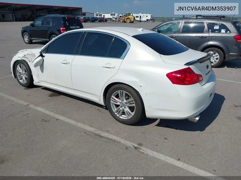 2013 Infiniti G37X VIN: JN1CV6AR4DM353907 Lot: 45642426