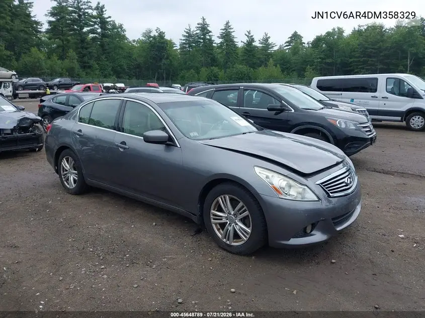 2013 Infiniti G37X VIN: JN1CV6AR4DM358329 Lot: 45648789