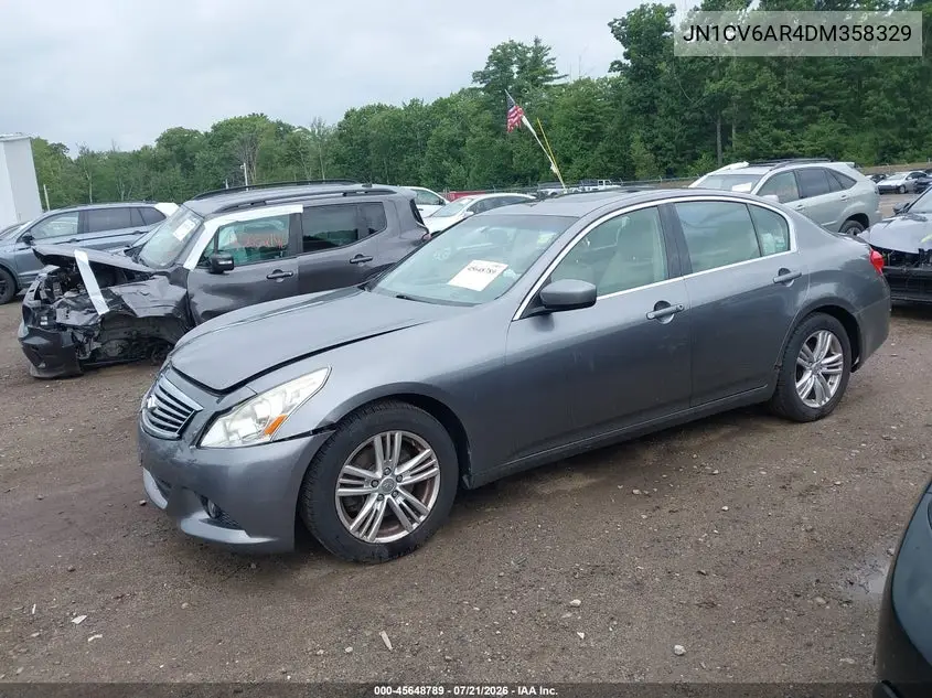 2013 Infiniti G37X VIN: JN1CV6AR4DM358329 Lot: 45648789