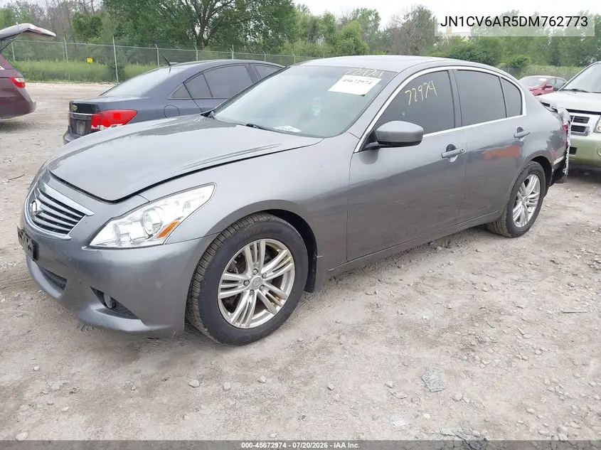 2013 Infiniti G37X VIN: JN1CV6AR5DM762773 Lot: 45672974