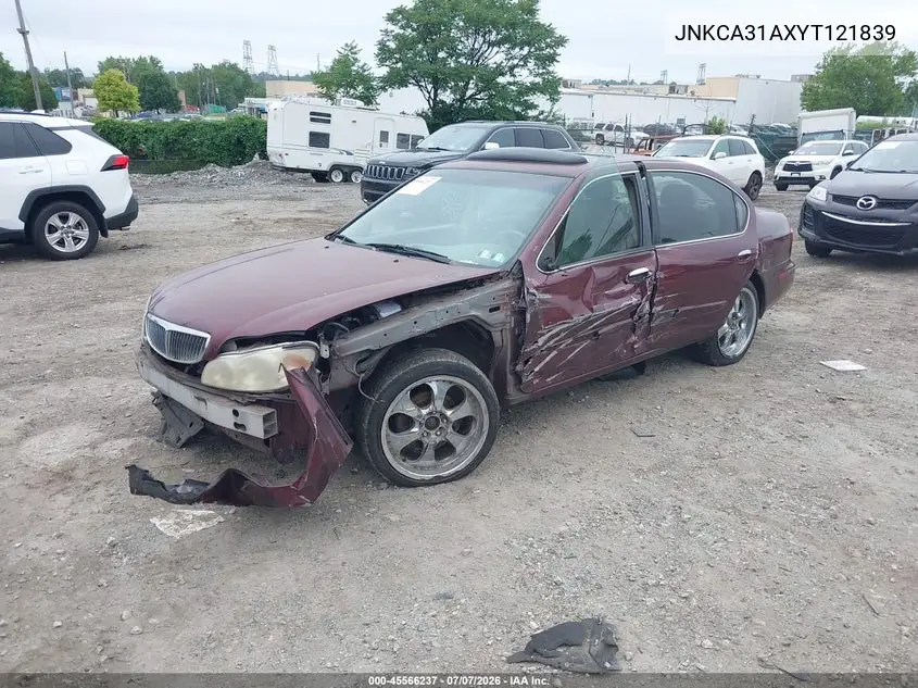 2000 Infiniti I30 Luxury/Touring VIN: JNKCA31AXYT121839 Lot: 45566237