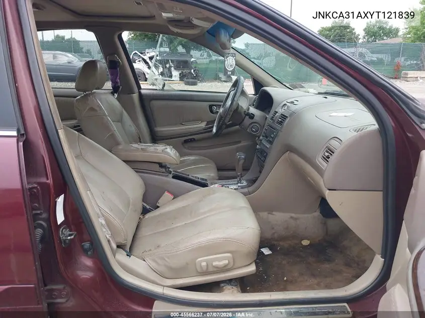 2000 Infiniti I30 Luxury/Touring VIN: JNKCA31AXYT121839 Lot: 45566237