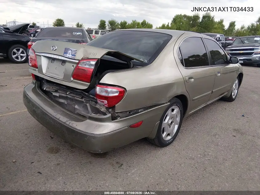 2001 Infiniti I30 Luxury VIN: JNKCA31AX1T034433 Lot: 45564888