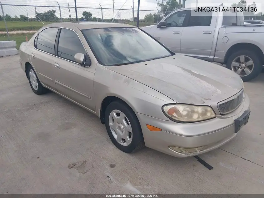 2001 Infiniti I30 Luxury VIN: JNKCA31A41T034136 Lot: 45605945