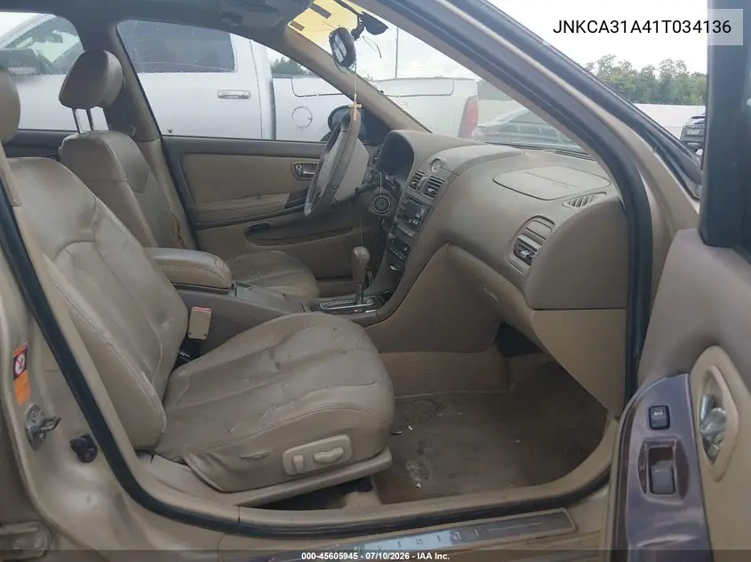 2001 Infiniti I30 Luxury VIN: JNKCA31A41T034136 Lot: 45605945