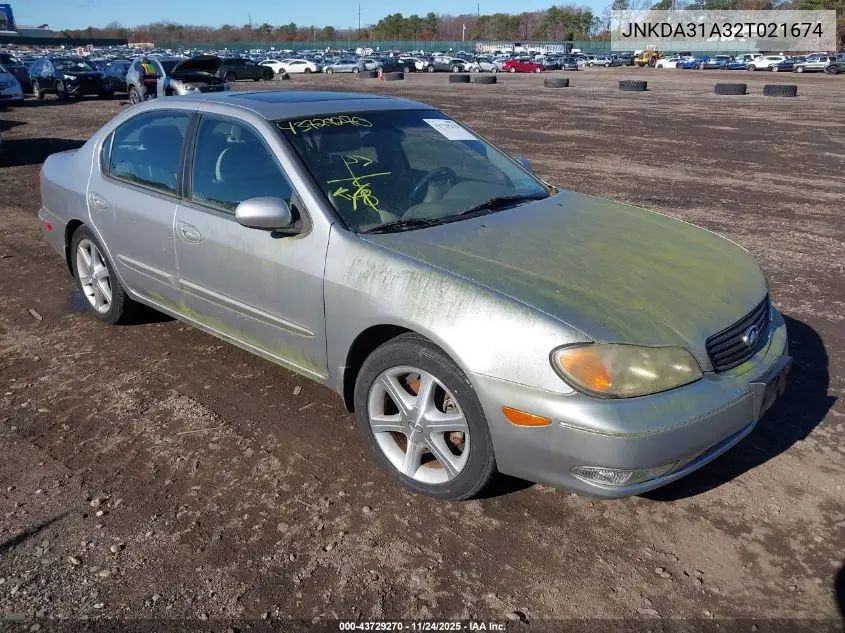 2002 Infiniti I35 Luxury VIN: JNKDA31A32T021674 Lot: 43729270