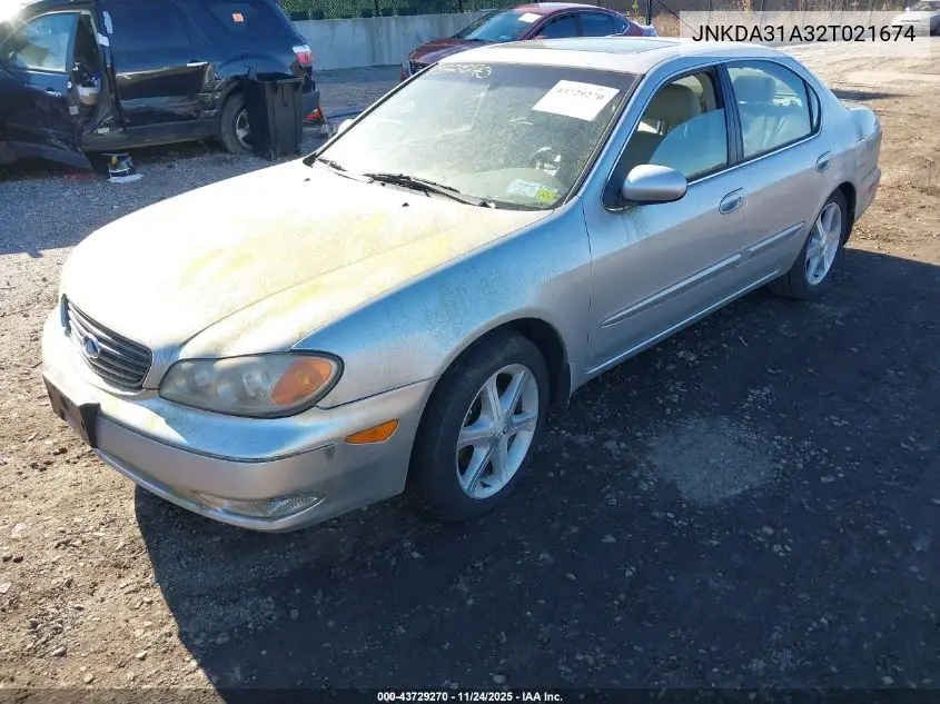 2002 Infiniti I35 Luxury VIN: JNKDA31A32T021674 Lot: 43729270