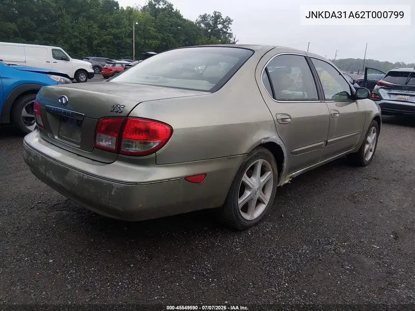 2002 Infiniti I35 Luxury VIN: JNKDA31A62T000799 Lot: 45549590