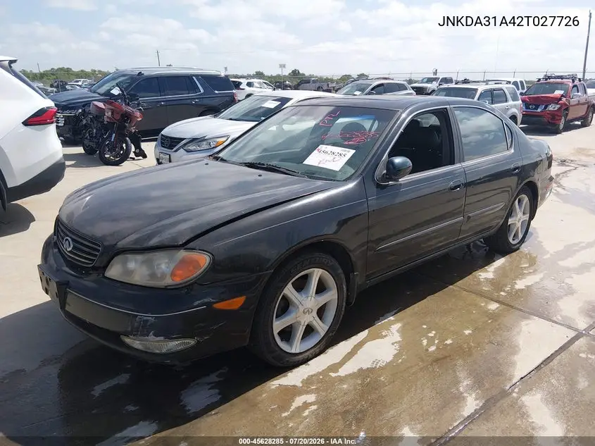 2002 Infiniti I35 Luxury VIN: JNKDA31A42T027726 Lot: 45628285