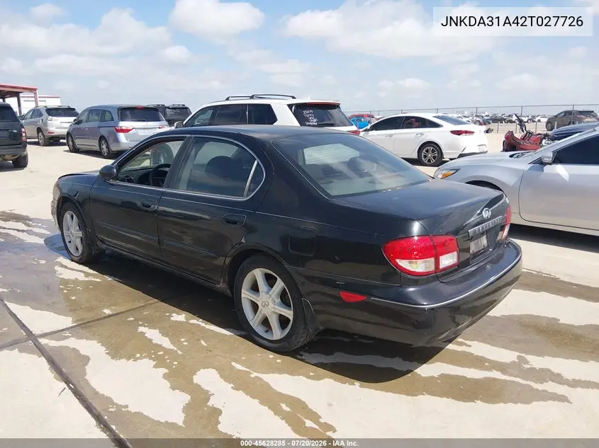 2002 Infiniti I35 Luxury VIN: JNKDA31A42T027726 Lot: 45628285