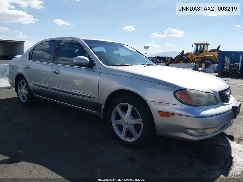 2002 Infiniti I35 Luxury VIN: JNKDA31AX2T003219 Lot: 45638711