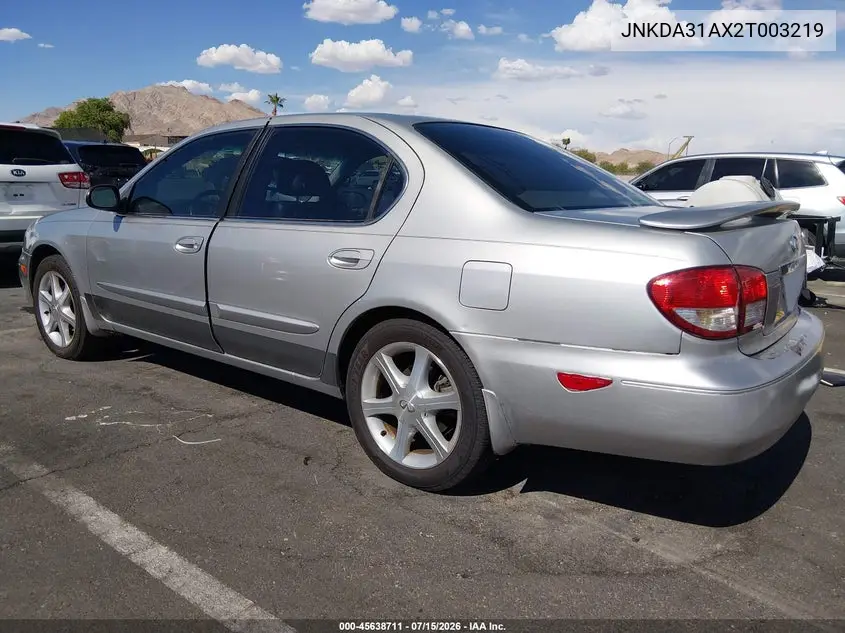 2002 Infiniti I35 Luxury VIN: JNKDA31AX2T003219 Lot: 45638711