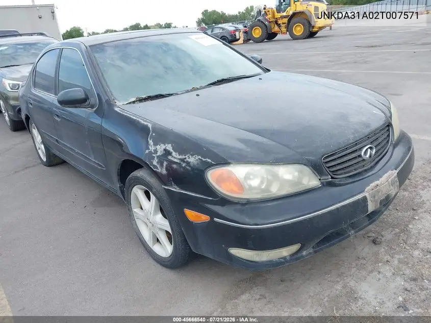 2002 Infiniti I35 Luxury VIN: JNKDA31A02T007571 Lot: 45666540