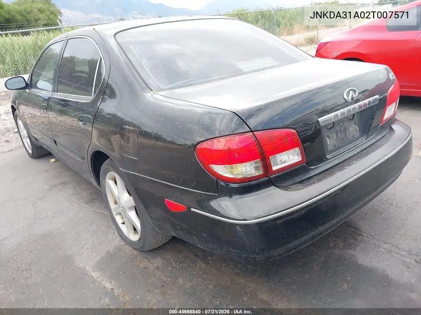 2002 Infiniti I35 Luxury VIN: JNKDA31A02T007571 Lot: 45666540