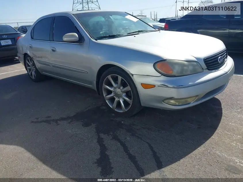 2003 Infiniti I35 Luxury VIN: JNKDA31A03T110622 Lot: 44613002