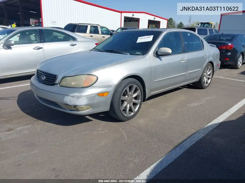 2003 Infiniti I35 Luxury VIN: JNKDA31A03T110622 Lot: 44613002