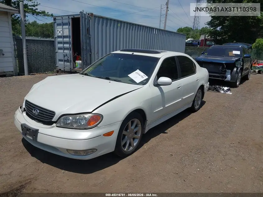 2003 Infiniti I35 Luxury VIN: JNKDA31AX3T110398 Lot: 45316781