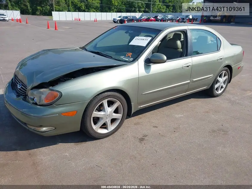 2003 Infiniti I35 Luxury VIN: JNKDA31A43T109361 Lot: 45430835