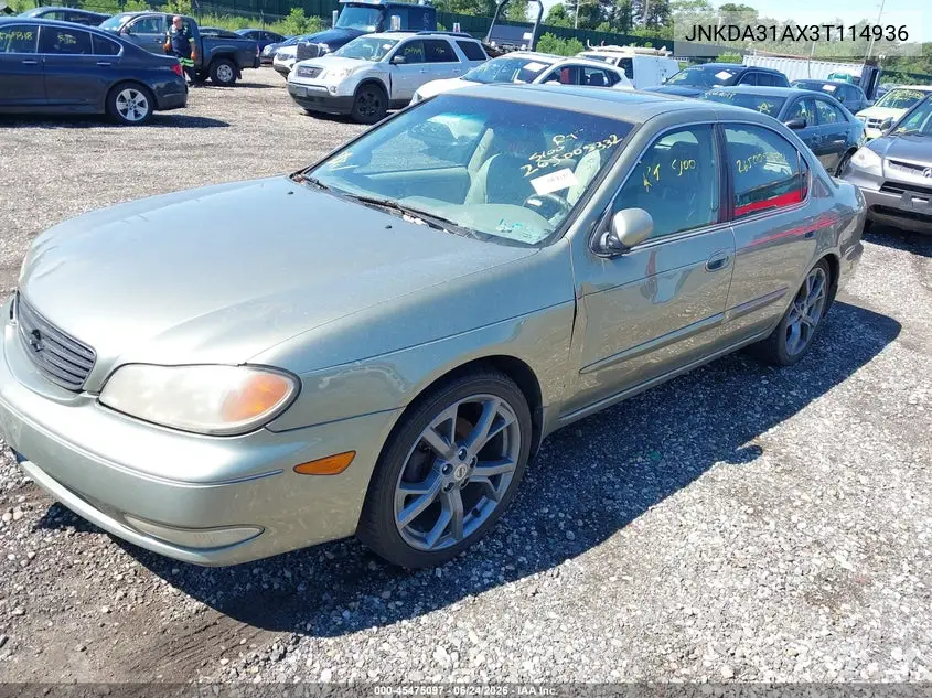 2003 Infiniti I35 Luxury VIN: JNKDA31AX3T114936 Lot: 45475097