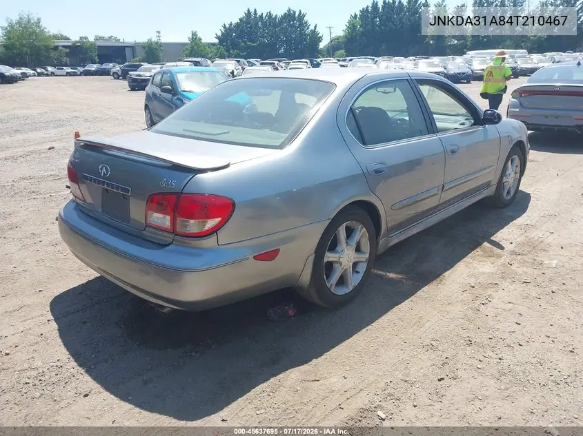 2004 Infiniti I35 Luxury VIN: JNKDA31A84T210467 Lot: 45637695