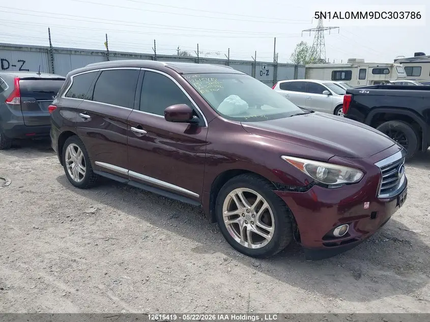 2013 Infiniti Jx35 VIN: 5N1AL0MM9DC303786 Lot: 12615419