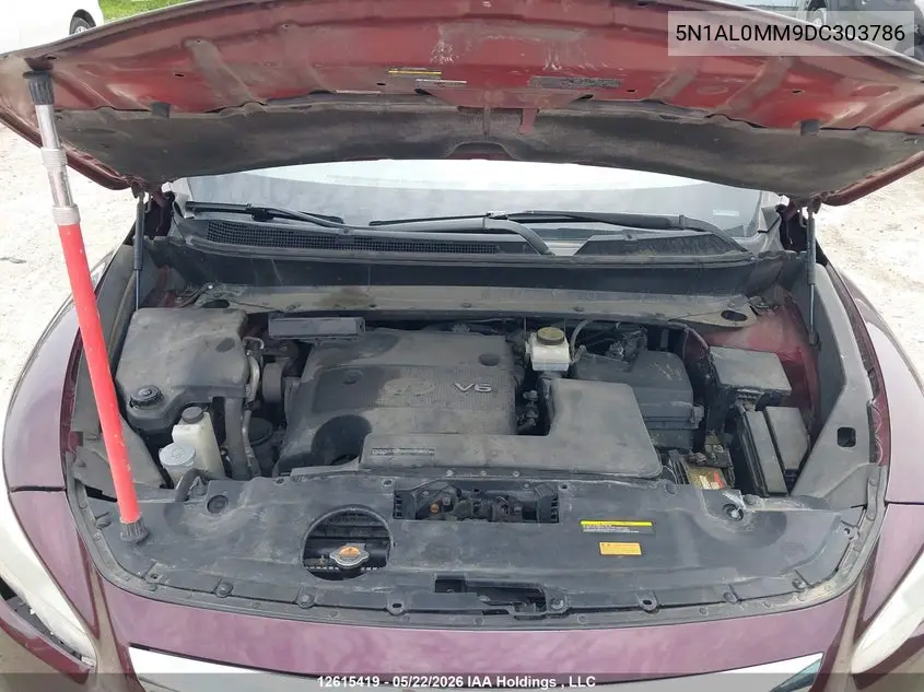 2013 Infiniti Jx35 VIN: 5N1AL0MM9DC303786 Lot: 12615419