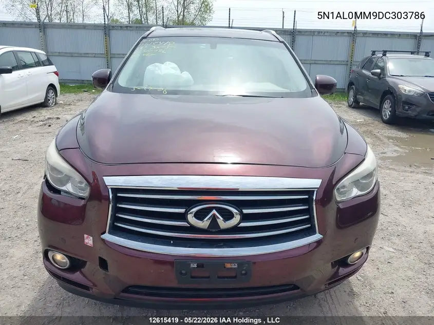 2013 Infiniti Jx35 VIN: 5N1AL0MM9DC303786 Lot: 12615419