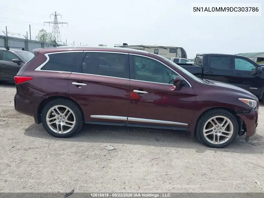 2013 Infiniti Jx35 VIN: 5N1AL0MM9DC303786 Lot: 12615419