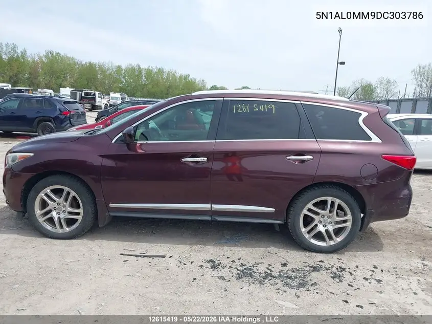 2013 Infiniti Jx35 VIN: 5N1AL0MM9DC303786 Lot: 12615419