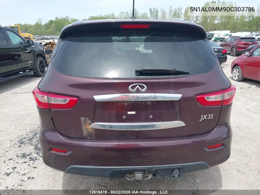 2013 Infiniti Jx35 VIN: 5N1AL0MM9DC303786 Lot: 12615419