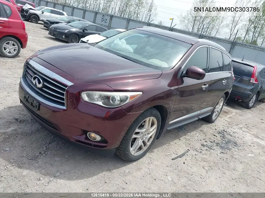 2013 Infiniti Jx35 VIN: 5N1AL0MM9DC303786 Lot: 12615419