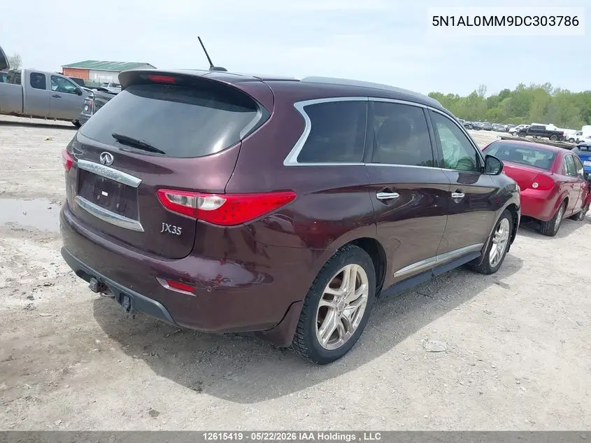 2013 Infiniti Jx35 VIN: 5N1AL0MM9DC303786 Lot: 12615419