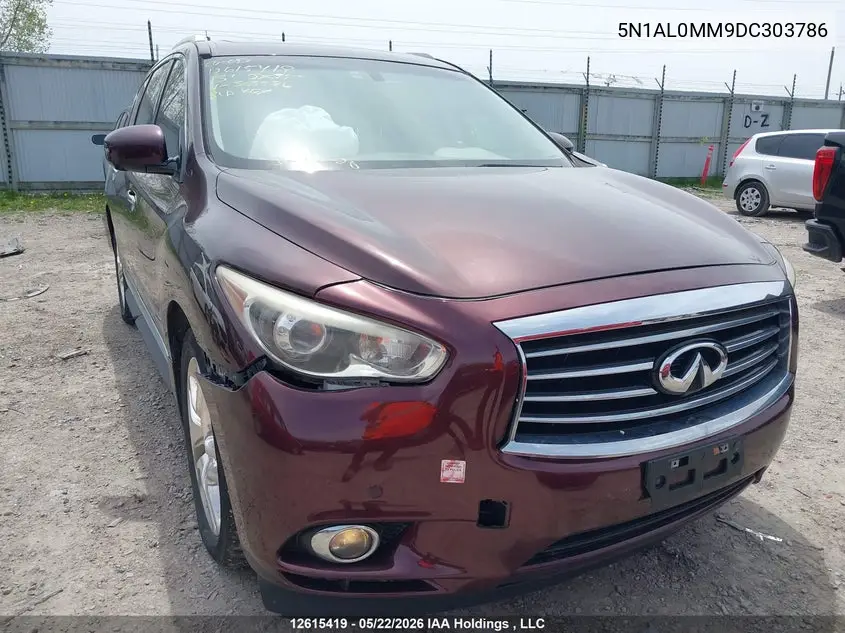2013 Infiniti Jx35 VIN: 5N1AL0MM9DC303786 Lot: 12615419