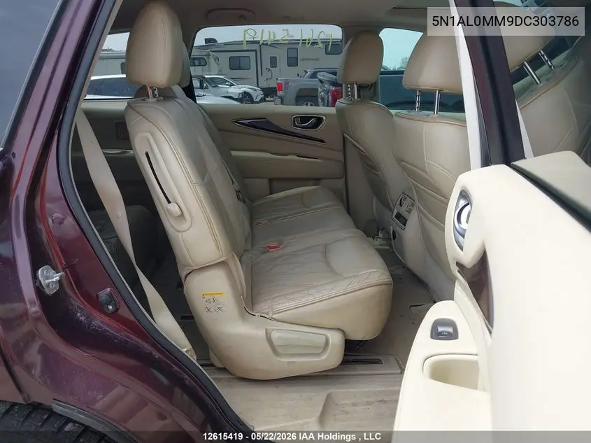 2013 Infiniti Jx35 VIN: 5N1AL0MM9DC303786 Lot: 12615419