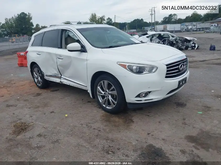 2013 Infiniti Jx35 VIN: 5N1AL0MM4DC326232 Lot: 43314982