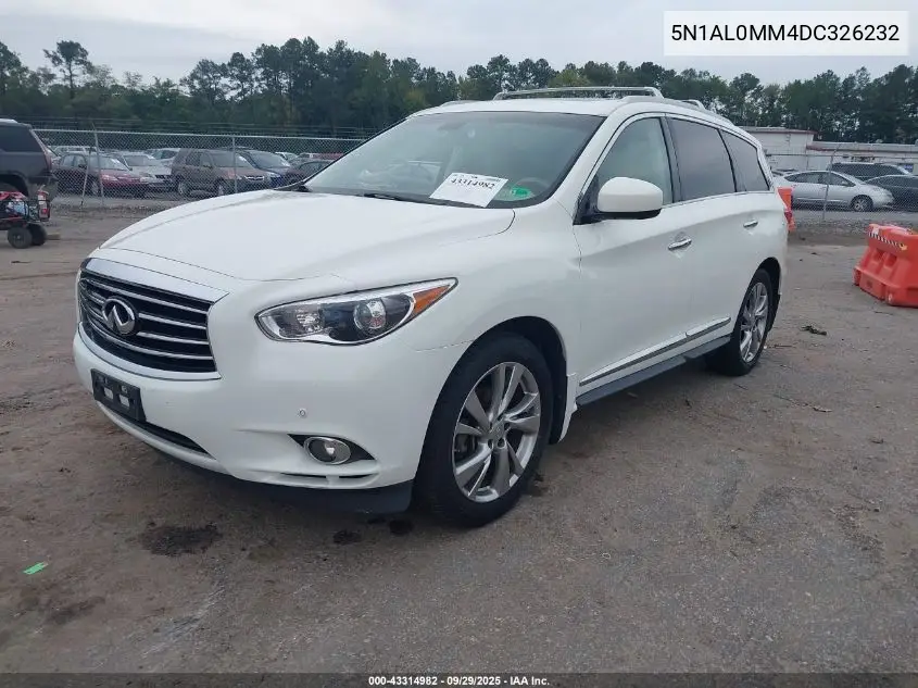2013 Infiniti Jx35 VIN: 5N1AL0MM4DC326232 Lot: 43314982